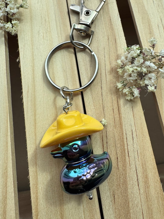 Howdy Duck - Key Ring - Yellow & Black