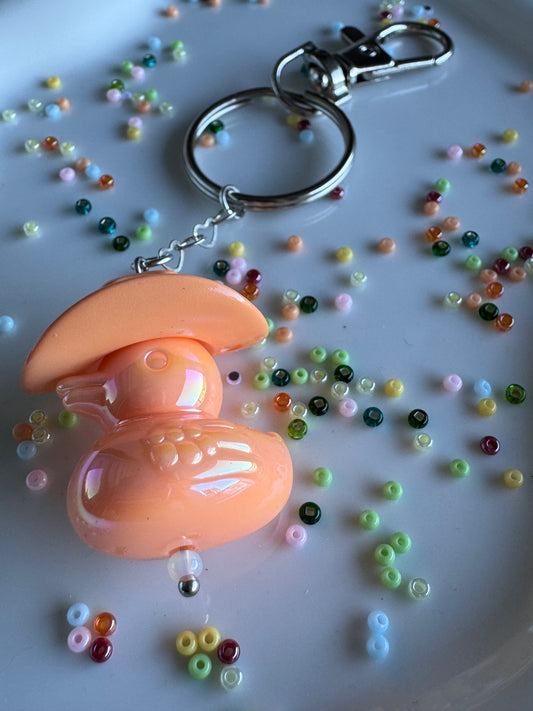 Key Ring - Duck Cowboy - Orange