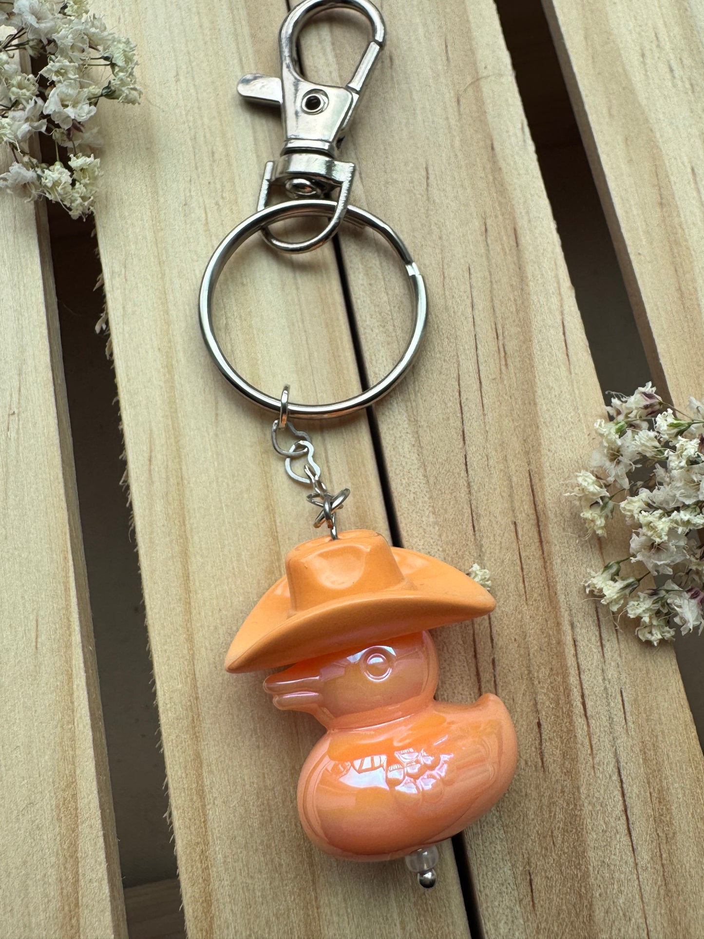 Howdy Duck - Key Ring - Orange