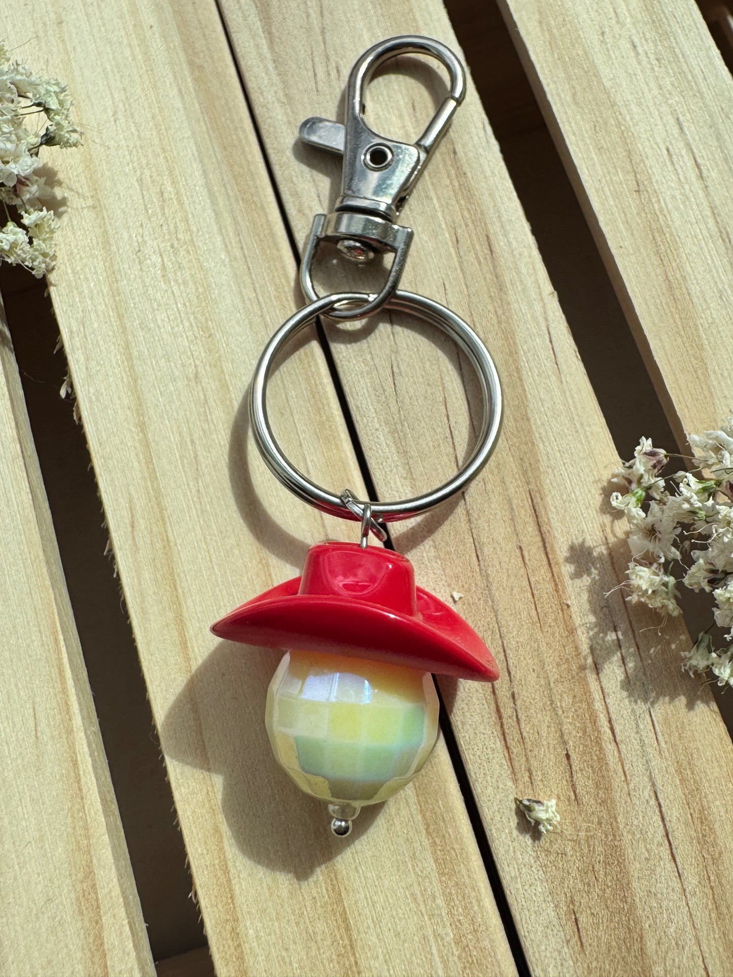 Midnight Rodeo - Key Ring - Red & Yellow