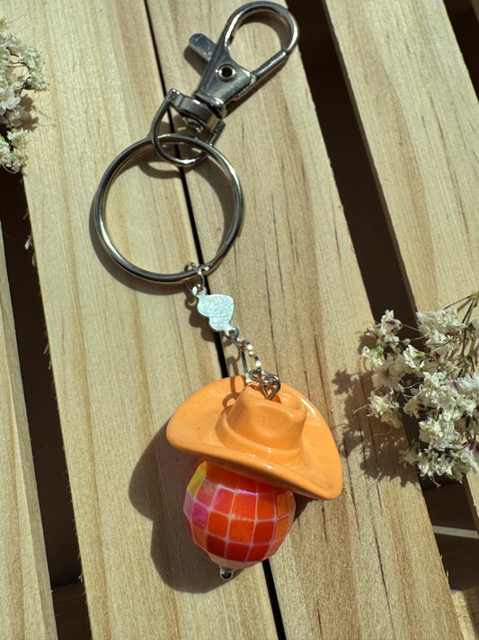 Midnight Rodeo - Key Ring - Tequila Sunrise