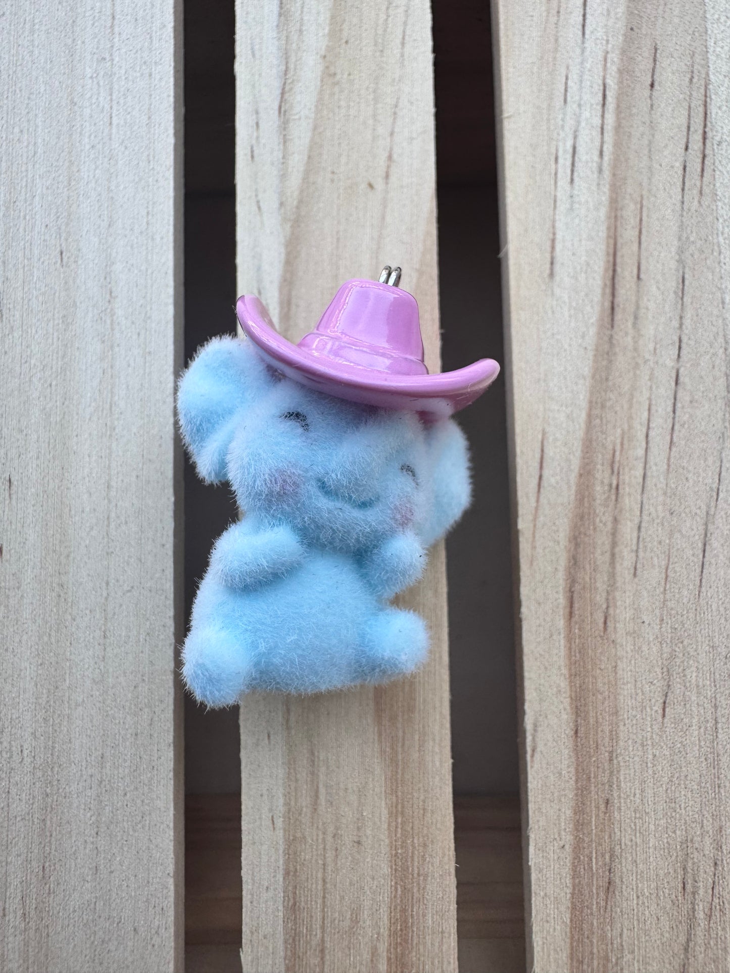 Key Ring - Elephant - Pink handmade in Calgary by Carla Jade Designs