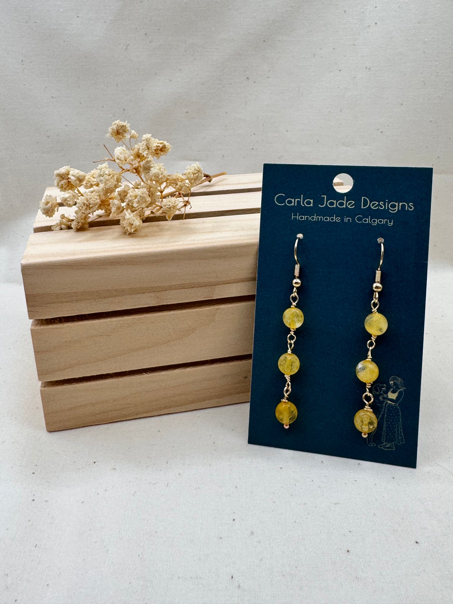 Cascade Earrings - Yellow