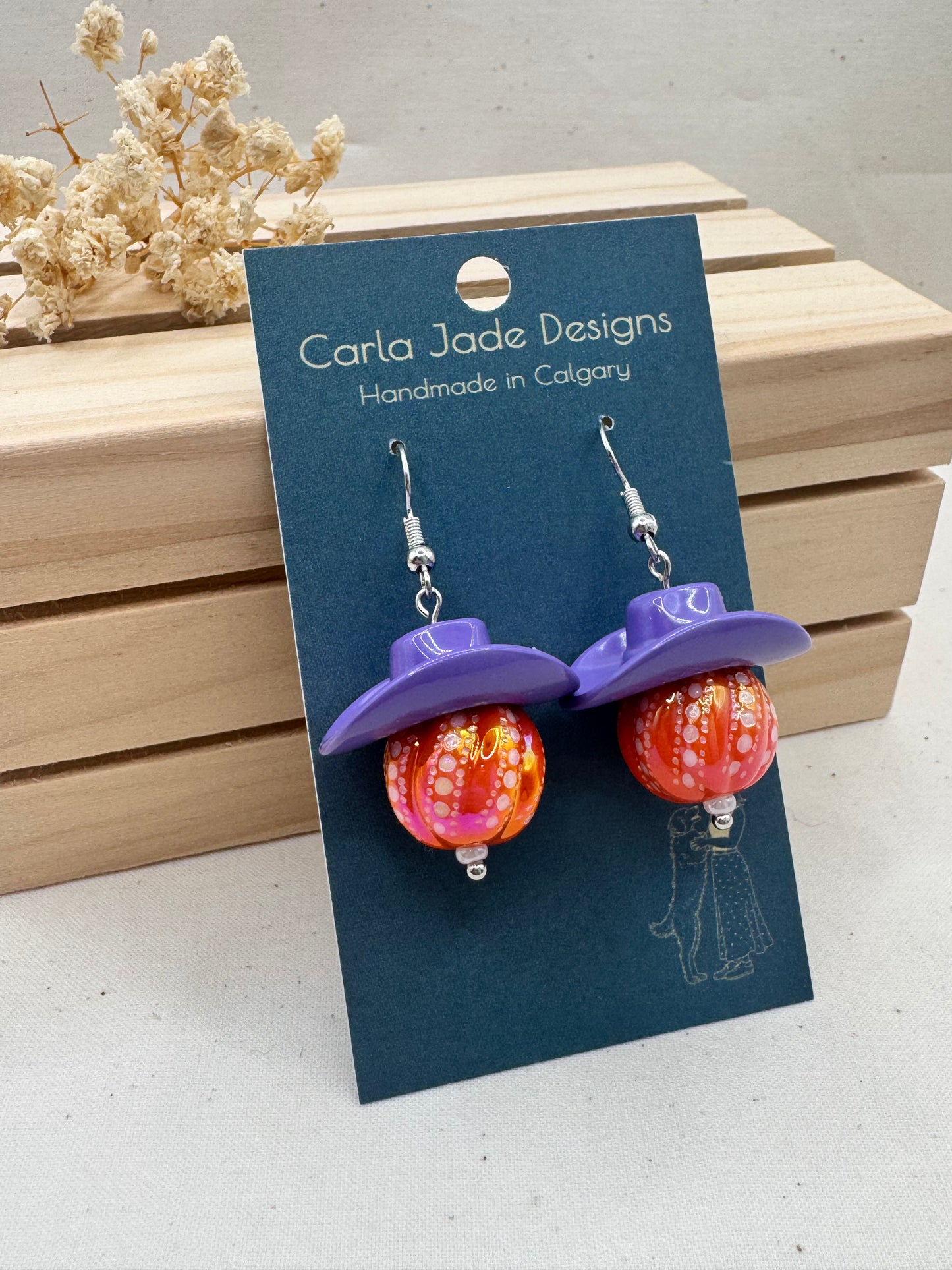 Harvest Rodeo - Earrings -     Pumpkin Patch