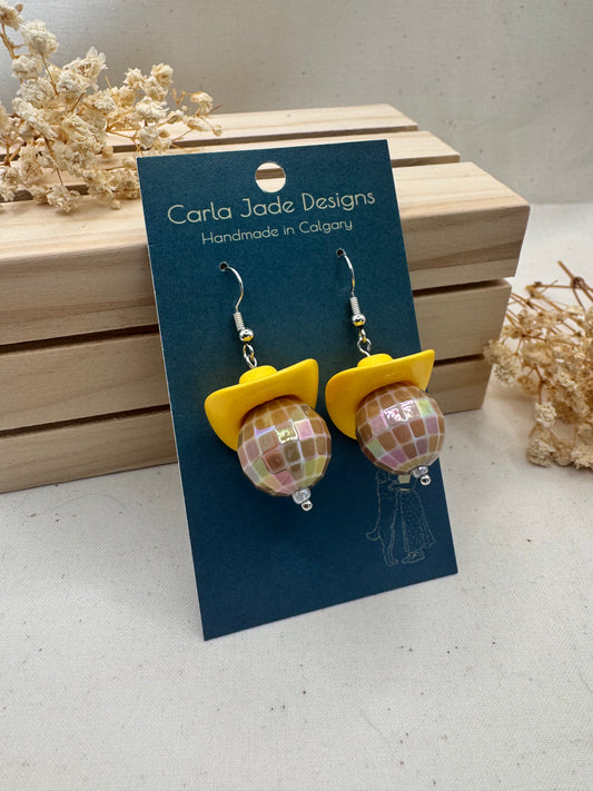 Midnight Rodeo Earrings - Yellow & Brown