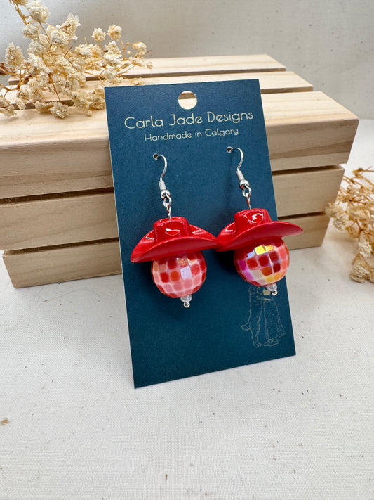Midnight Rodeo Earrings - Red