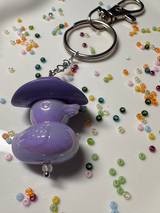 Key Ring - Duck Cowboy - Purple