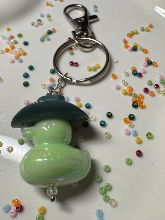 Key Ring - Duck Cowboy - D Green