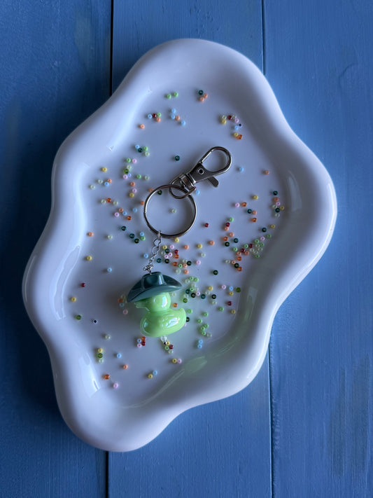 Key Ring - Duck Cowboy - D Green