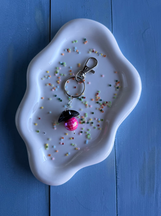 Key Ring - Disco Cowboy - Black & Pink