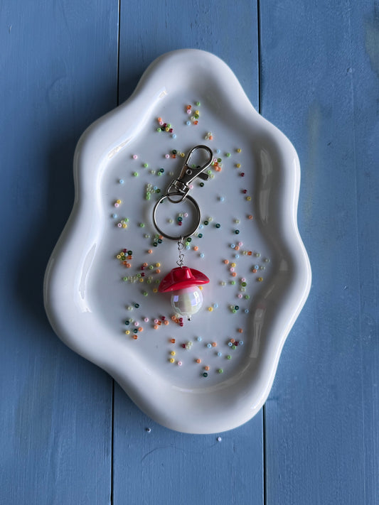 Key Ring - Disco Cowboy - Red & White