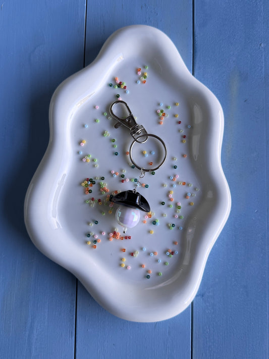 Key Ring - Disco Cowboy - Black & White