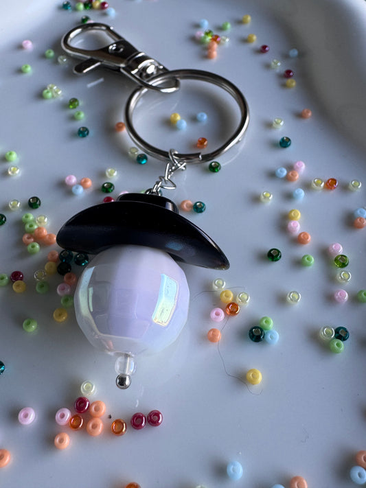 Key Ring - Disco Cowboy - Black & White