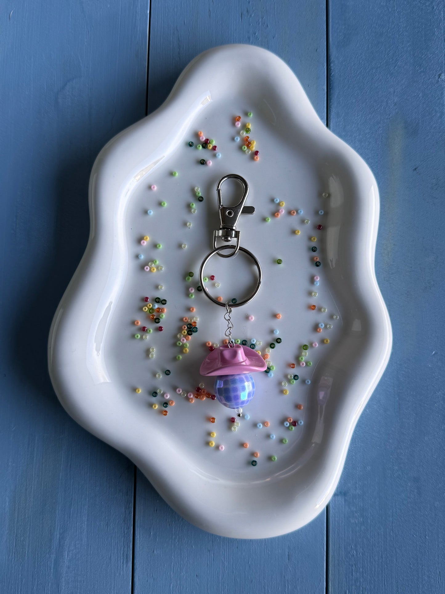 Key Ring - Disco Cowboy - Pink & Blue