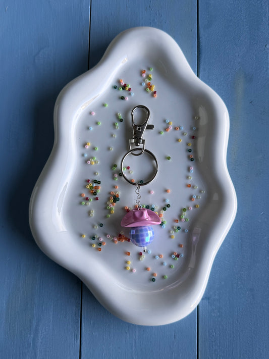Key Ring - Disco Cowboy - Pink & Blue