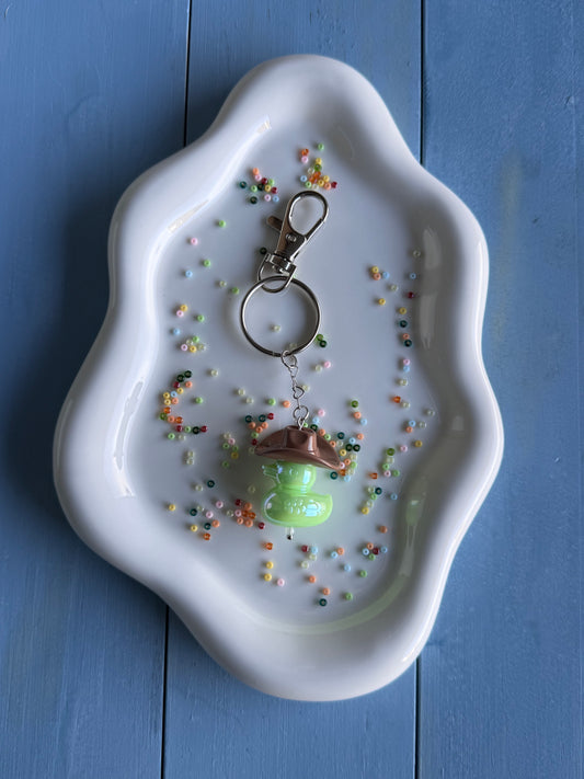 Key Ring - Duck Cowboy - Brown and Green
