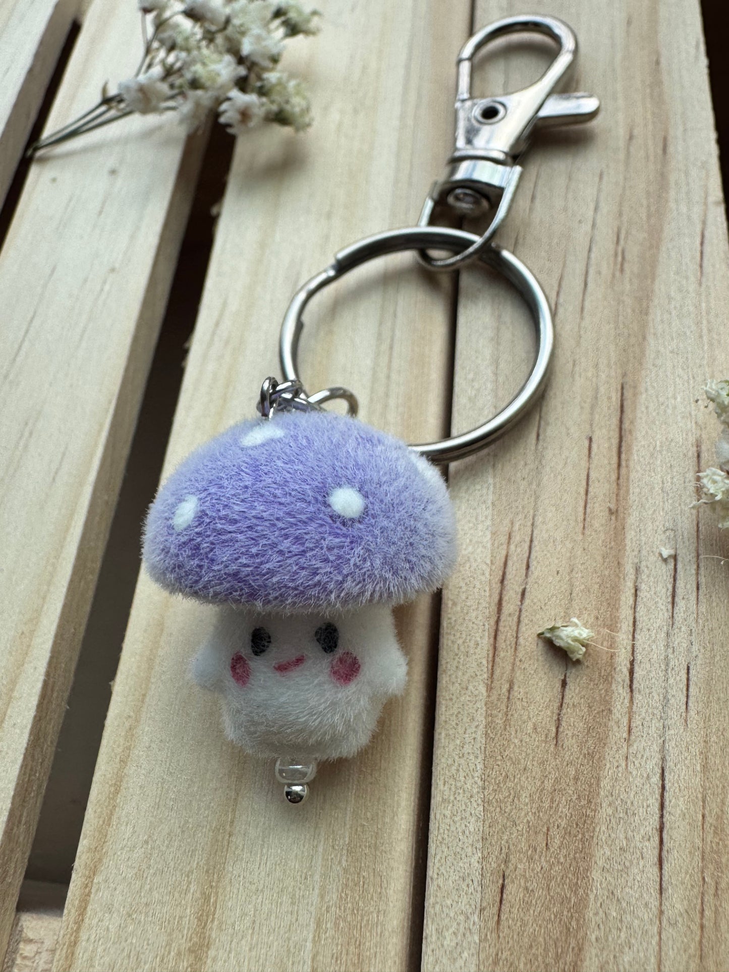 Mushroom Key Ring - Purple