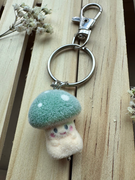 Mushroom Key Ring - Green