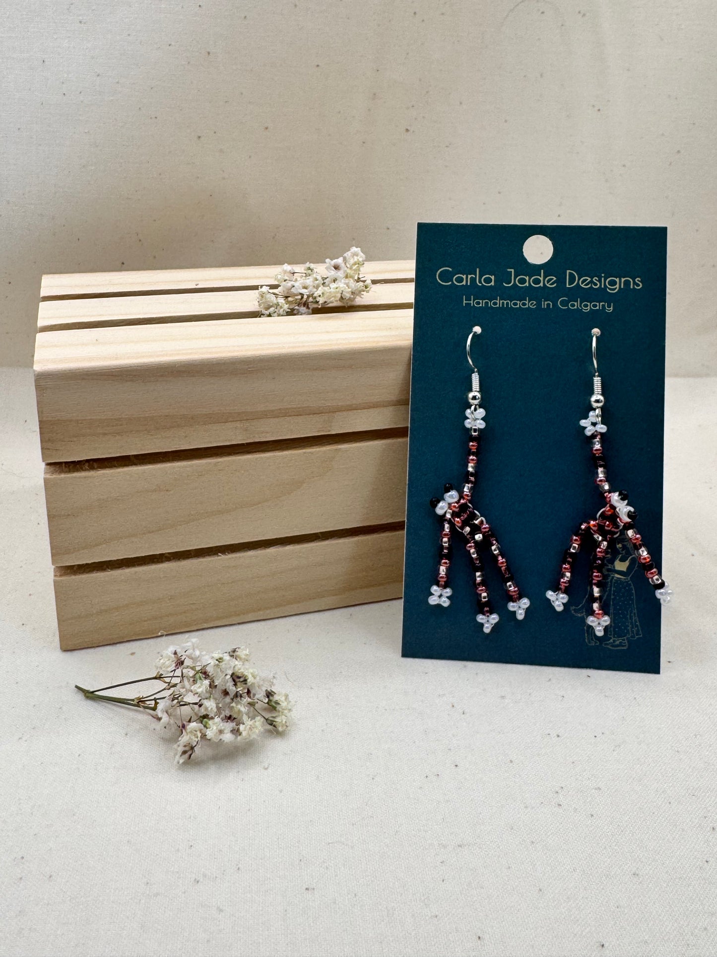 Frog Earrings - Lilac Mix