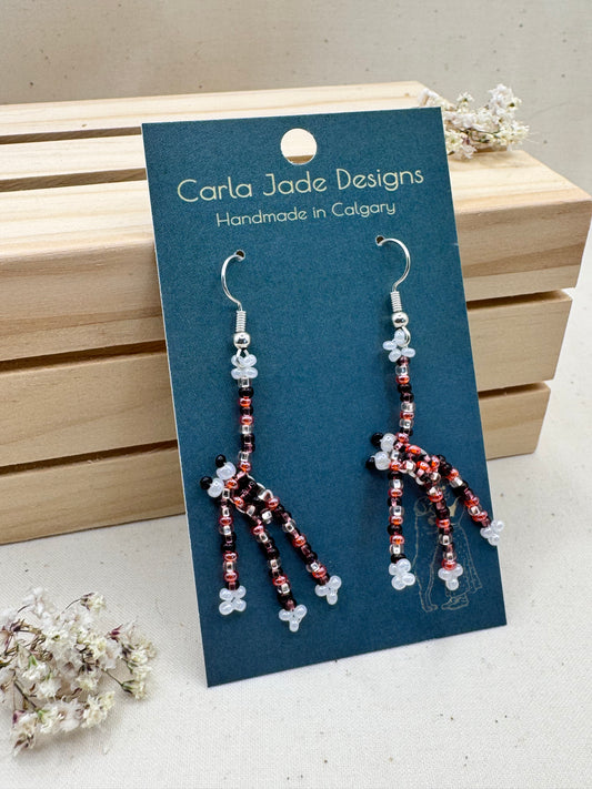 Frog Earrings - Lilac Mix
