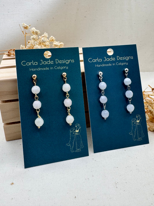 Cascade Earrings - Moonstone