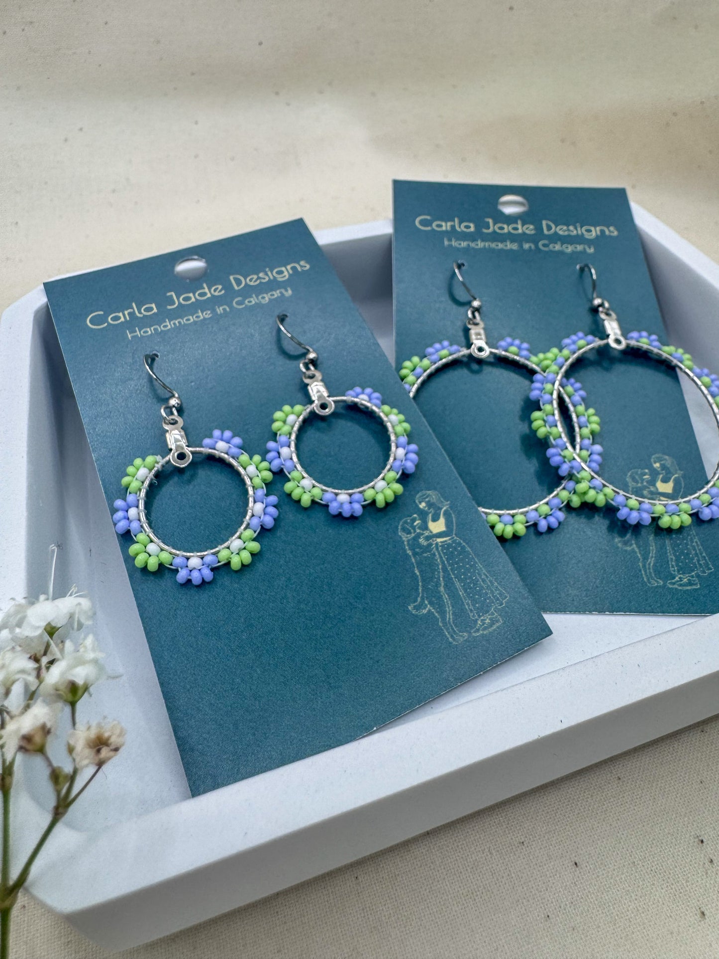 Bloom Hoop Earrings - Wild Meadow