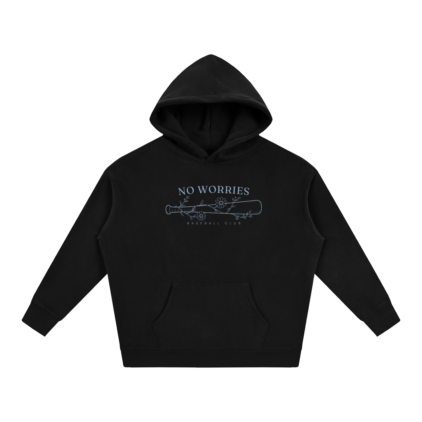 No Worries Baseball Club | Hoodie | Blue