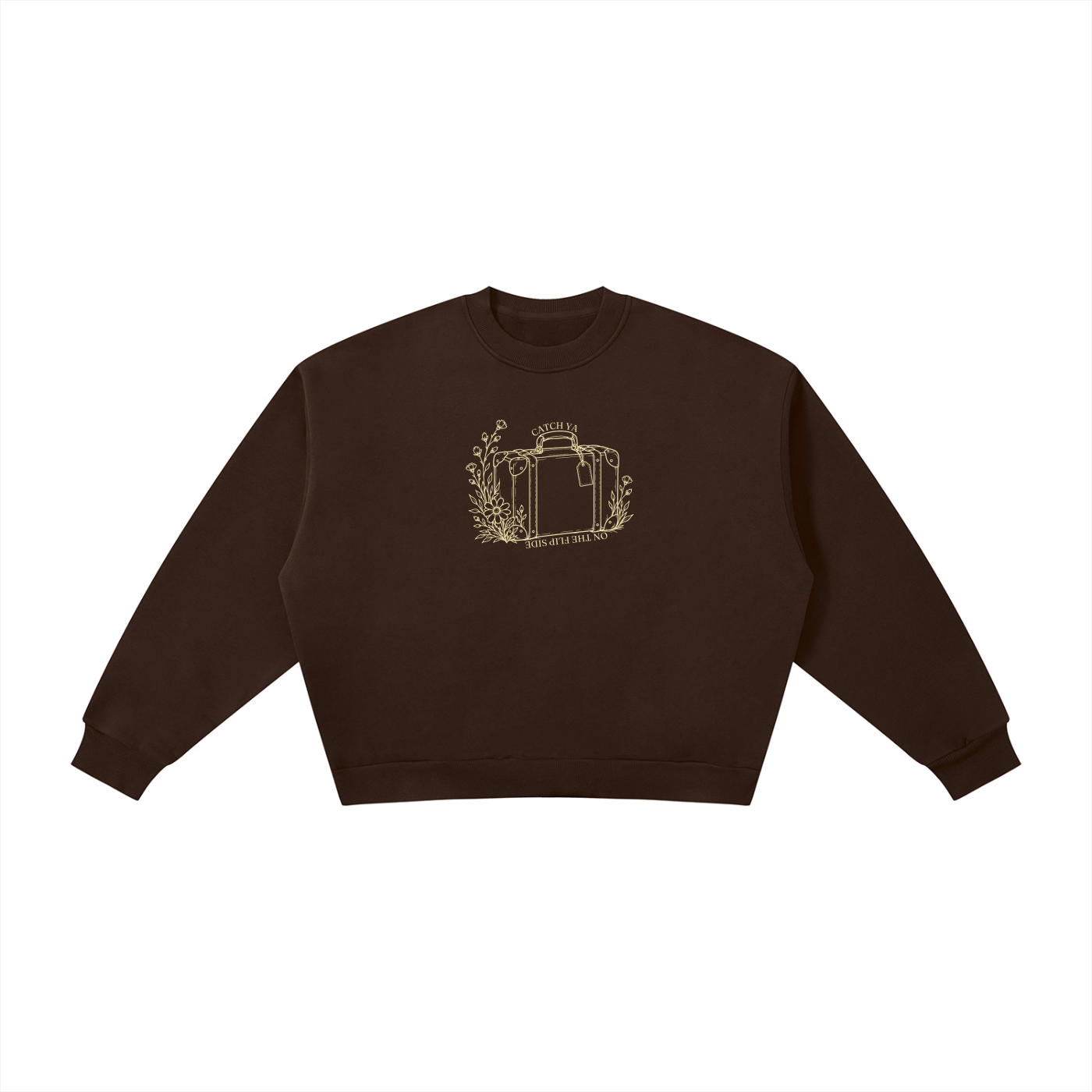 Catch Ya on the Flip Side | Ladies Crewneck | Buttercream