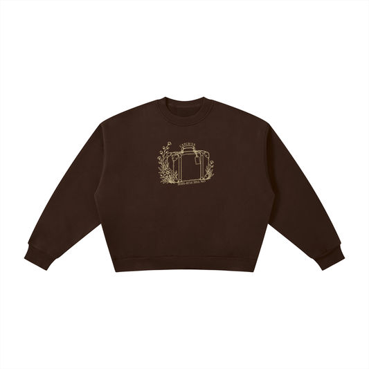 Catch Ya on the Flip Side | Ladies’ Oversized Crewneck | Buttercream