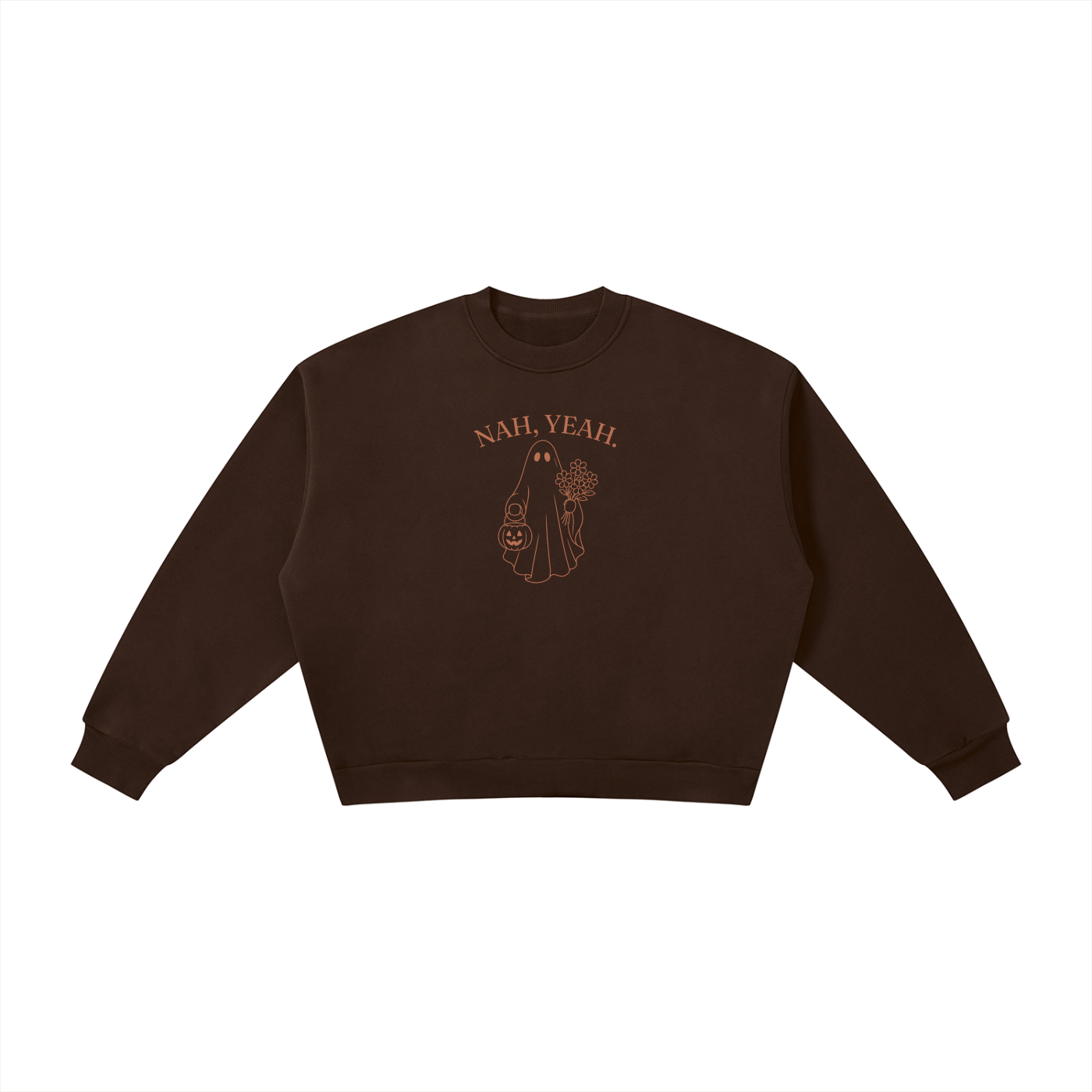 Nah, Yeah | Ladies Crewneck | Terracotta