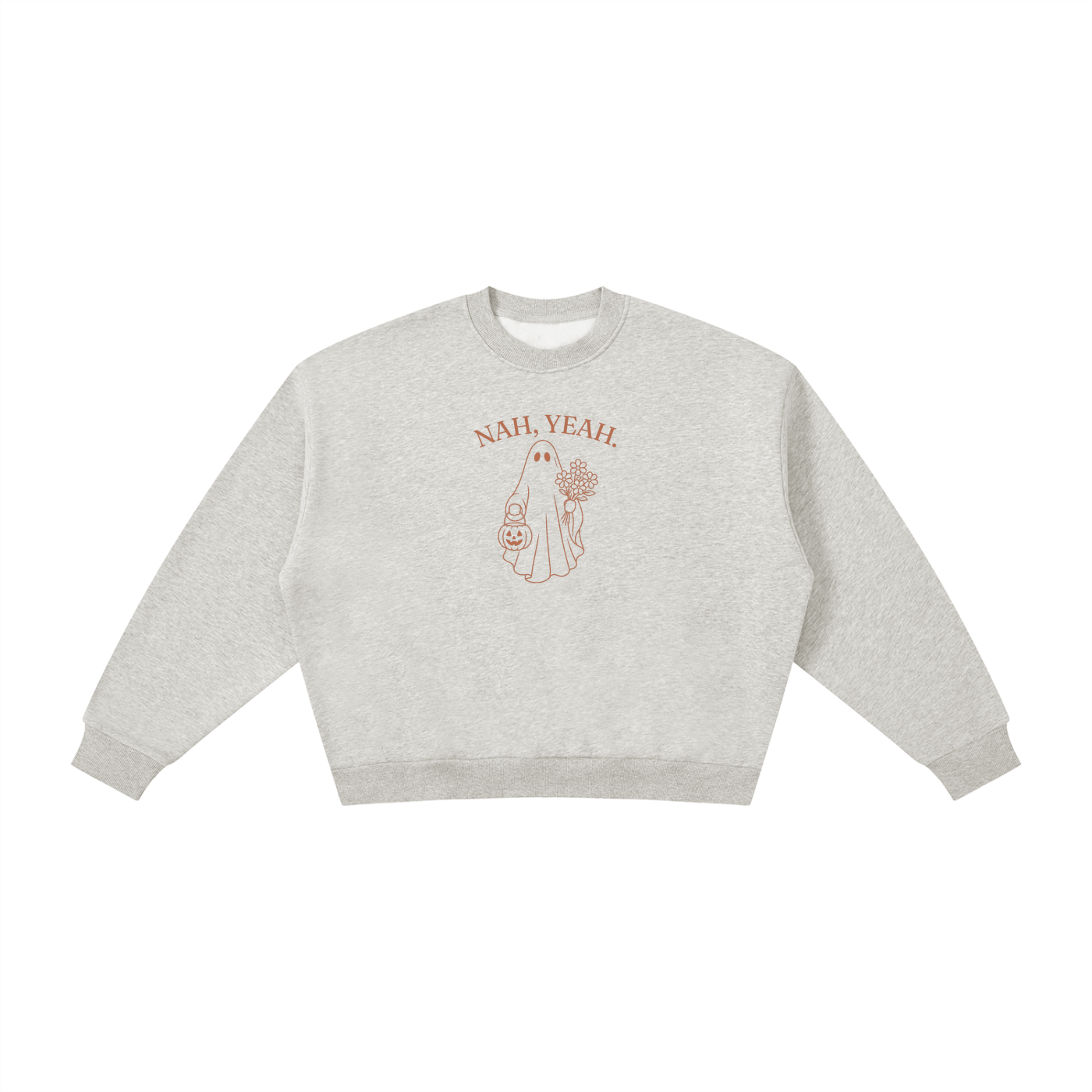 Nah, Yeah | Ladies Crewneck | Terracotta
