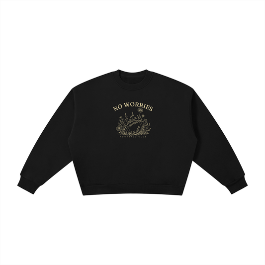 No Worries Football Club | Ladies Crewneck | Buttercream