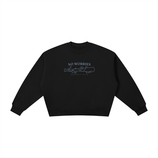 No Worries - Baseball Club | Crewneck | Powder Blue