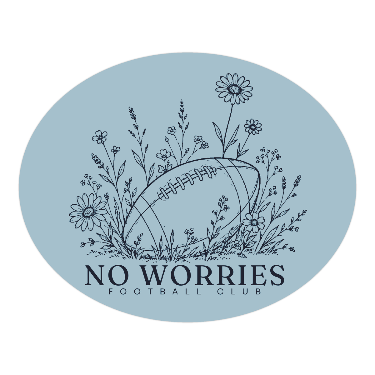No Worries Football Club sticker