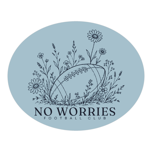 No Worries Football Club sticker