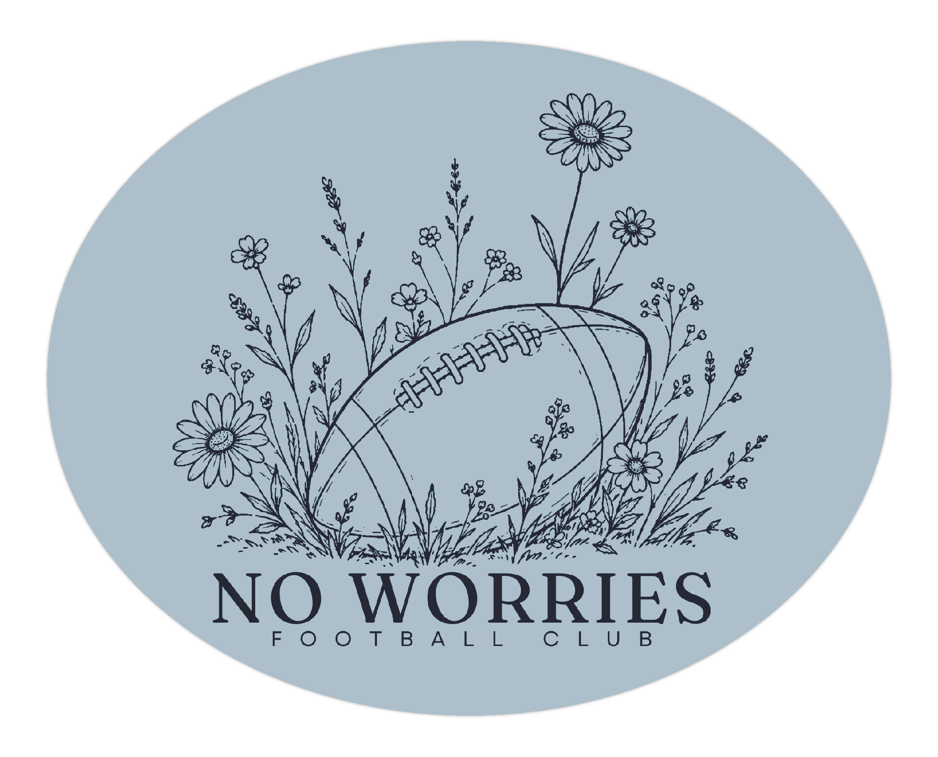 No Worries Football Club sticker