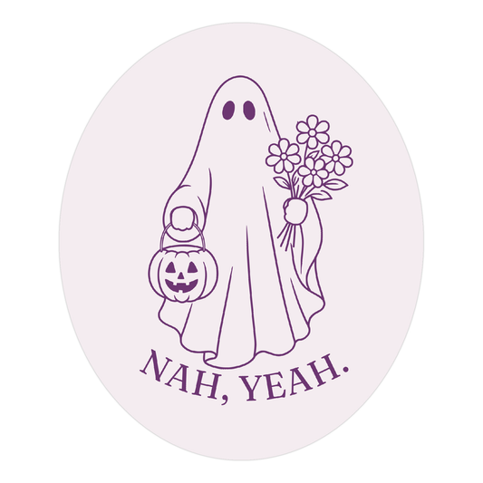 Nah Yeah Ghost sticker