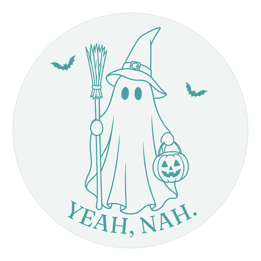 Yeah Nah Ghost sticker